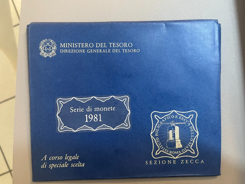 Serie valori italia 1981 - serie,